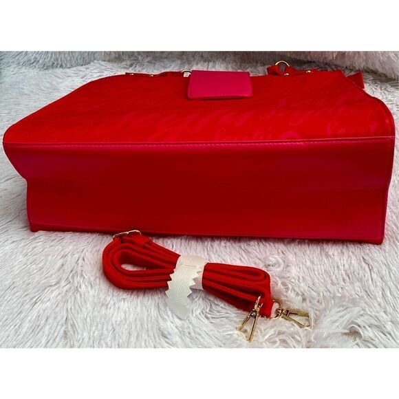 NWOT Seytu Hot Pink With Gold Hardware Large Tote or Shoulder Bag Purse - Picture 12 of 15